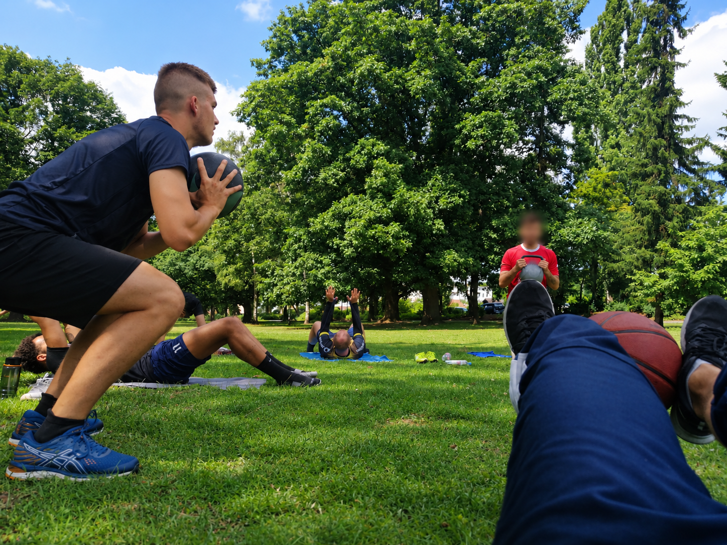 Athletiktraining mit Medizinball